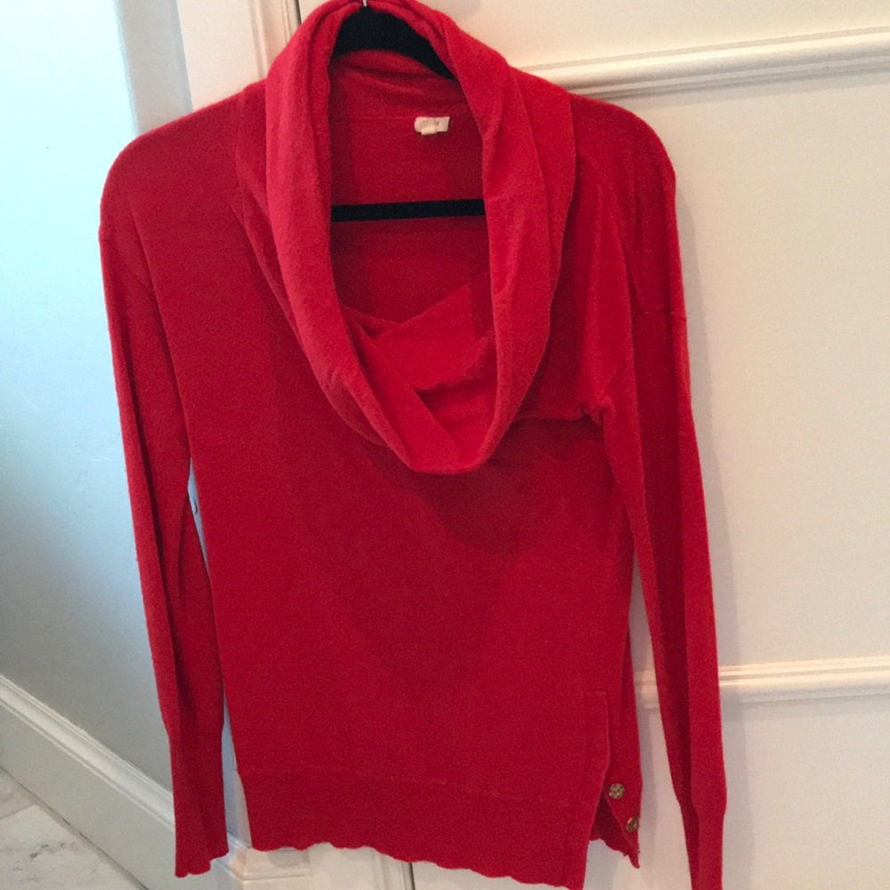 Red J Crew sweater